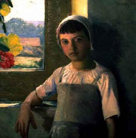 Lilla Cabot Perry La Petite AngEle, oil painting picture